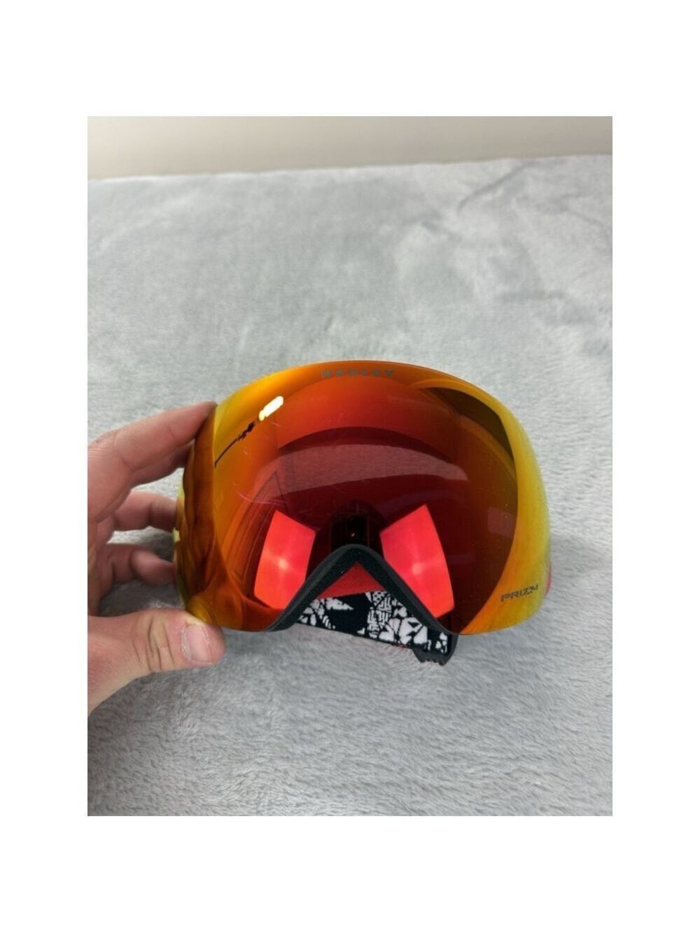 Oakley NWT Snowboarding Goggles flight Deck Prizm Iridium OO7050 Red/Orange